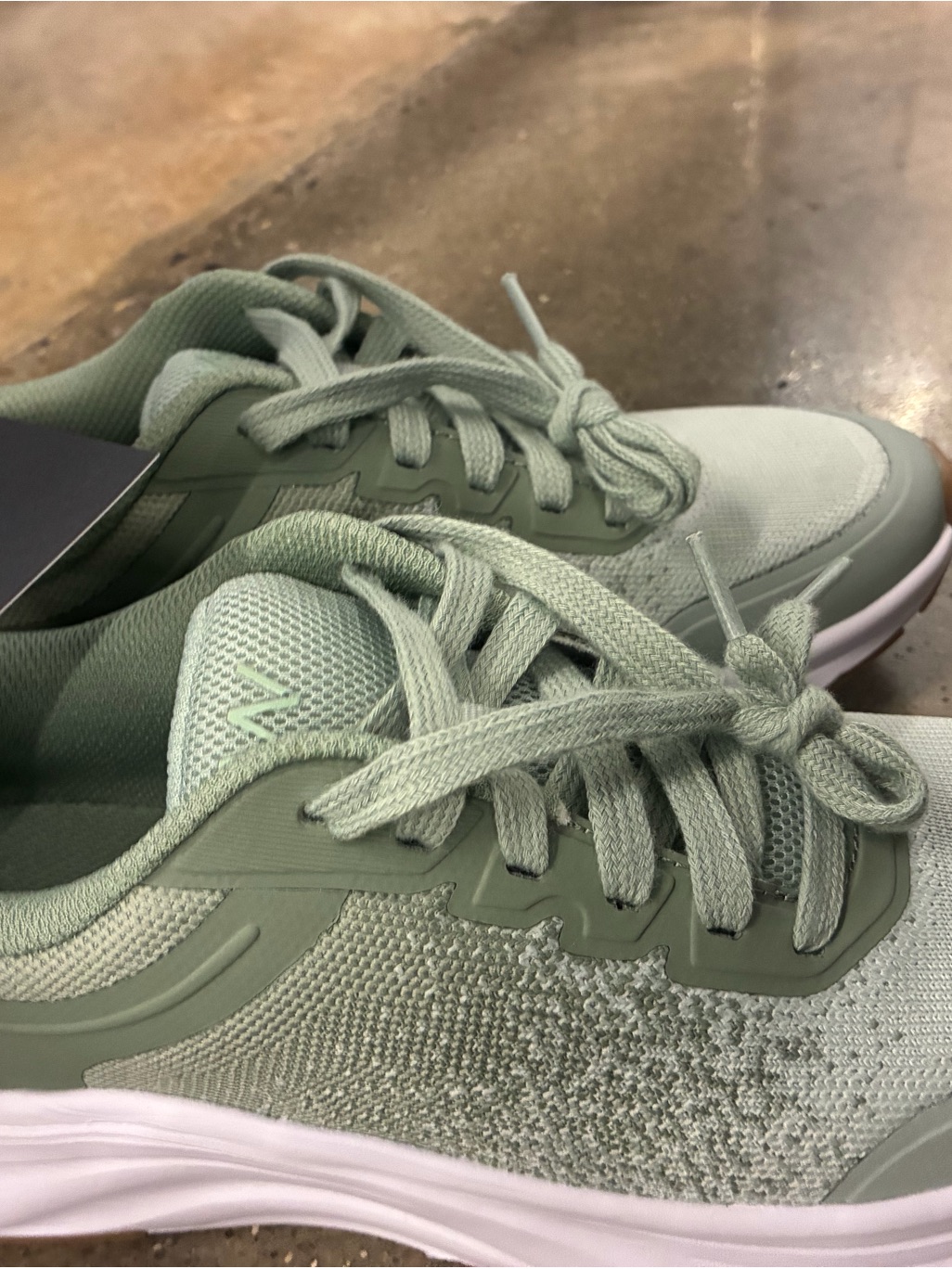 Athletic Works Women's Light Sage Green Lace-Up Athletic Sneakers — image 3 of 5